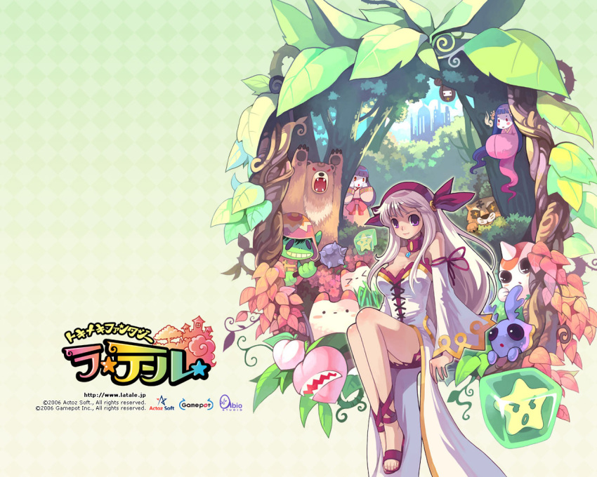forest, iris_(latale), latale, nature, official_art, ribbon, tree, violet_eyes