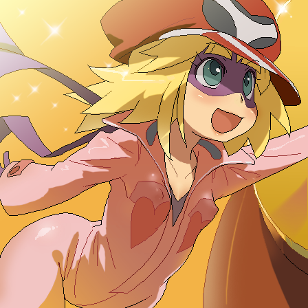 1girl, ai-chan, kaminari_ai, lowres, minawa, oekaki, solo, tatsunoko_production