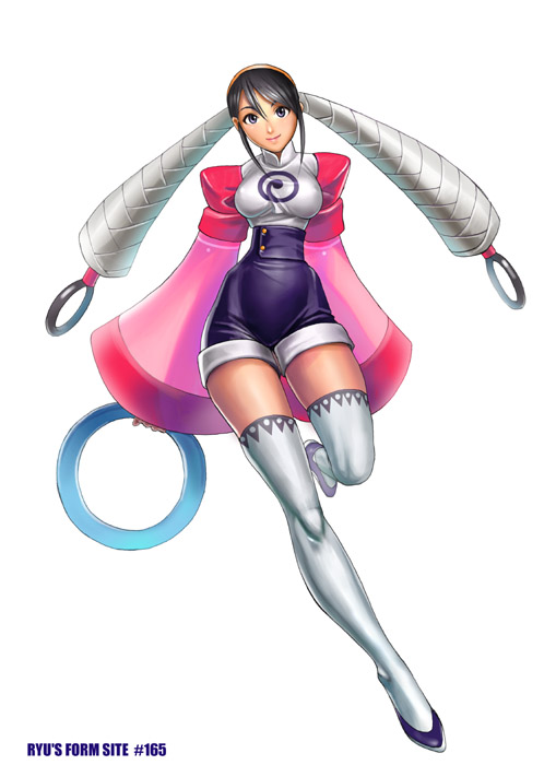 black_eyes, black_hair, capcom, ele_(star_gladiator), legs, lips, ryu_(ryu's_former_site), sleeves_past_wrists