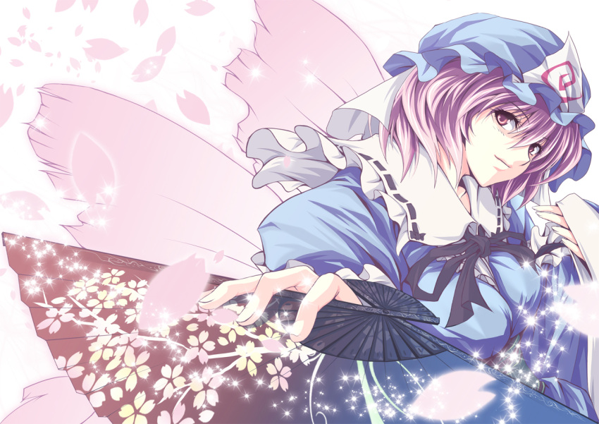 futami_kito, hat, highres, kito_(pixiv98689), saigyouji_yuyuko, touhou