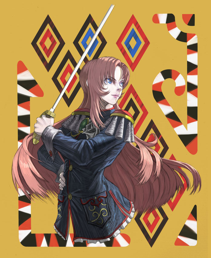 90s, epaulettes, futoshi, shoujo_kakumei_utena, sword, tenjou_utena, weapon