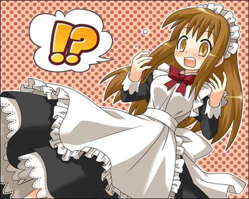 !?, 1girl, border, brown_eyes, brown_hair, dress, fujisawa_kamiya, genderswap