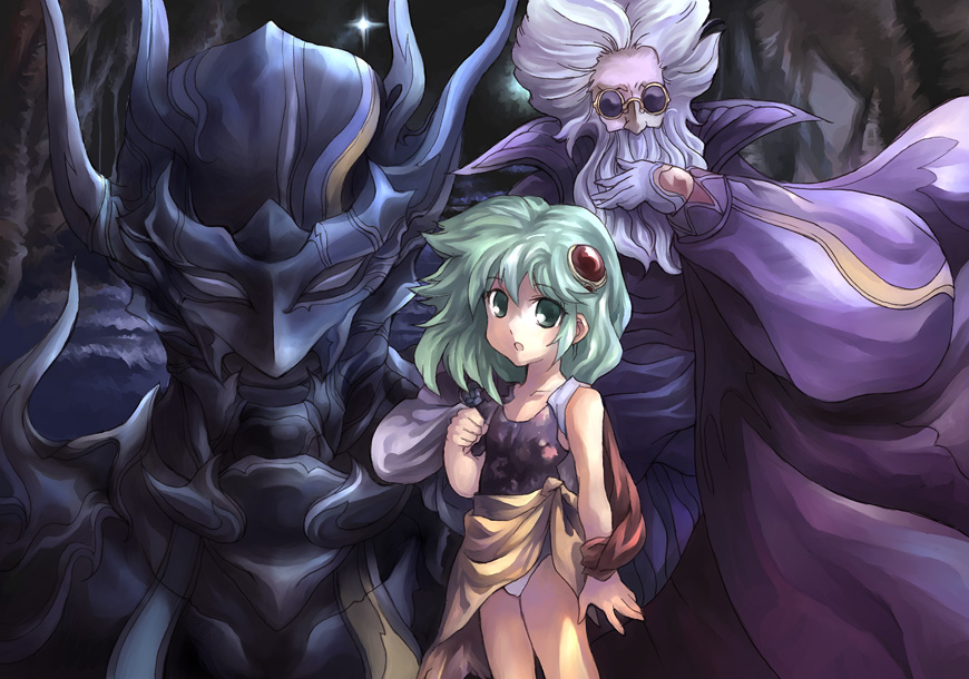 1boy, 1girl, cecil_harvey, child, dark_knight, dark_knight_(final_fantasy), final_fantasy, final_fantasy_iv