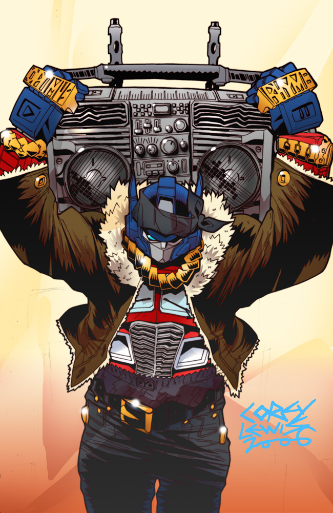 autobot, bandanna, belt, bling, boombox, corey_lewis, gangster, jacket