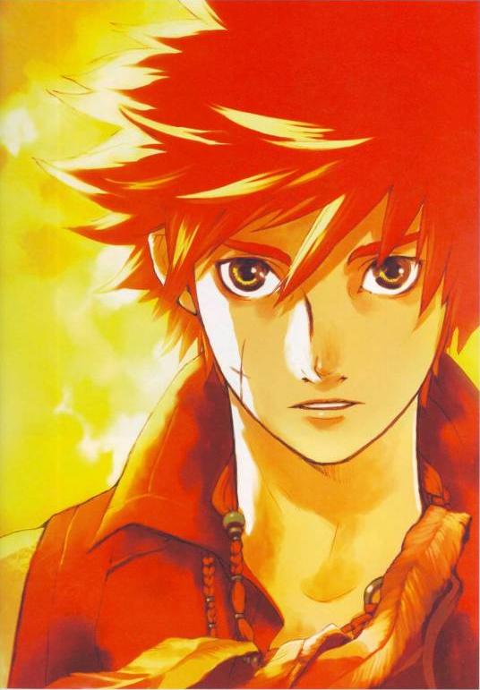1boy, apollo_(aquarion), aquarion_(series), collar, collarbone, expressionless, looking_at_viewer, male_focus
