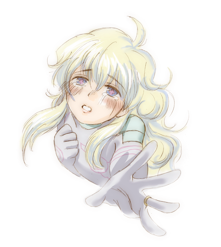 akagi_gisho, akagi_gishou, antispiral_nia, blush, green_hair, nia_teppelin, tears, tengen_toppa_gurren_lagann