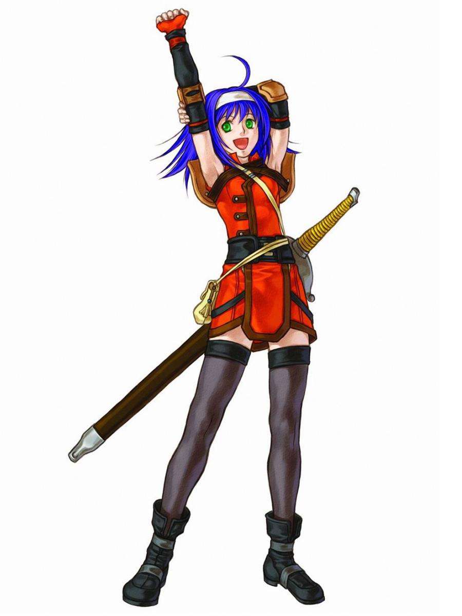 1girl, ahoge, blue_hair, fire_emblem, fire_emblem:_souen_no_kiseki, green_eyes, highres, kita_senri