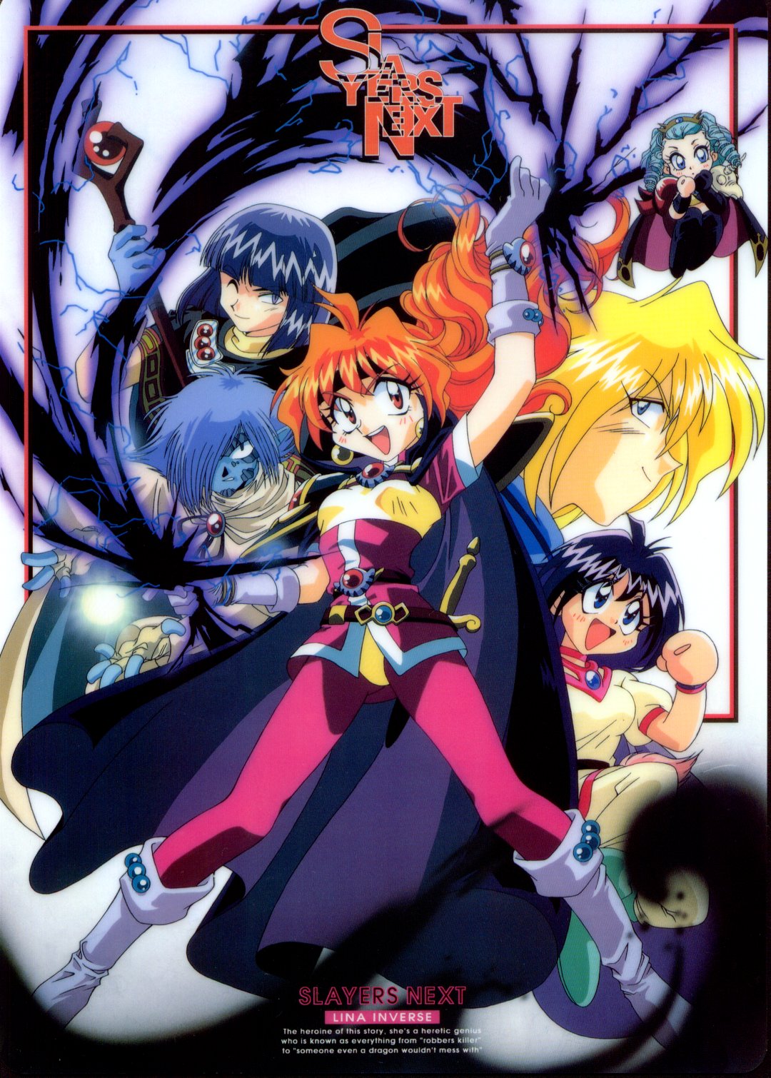3boys, 3girls, 90s, amelia_wil_tesla_seyruun, araizumi_rui, boots, chibi, gourry_gabriev