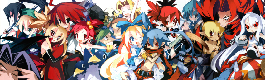 6+boys, 6+girls, adell_(disgaea), akutare_(disgaea), albino, alexander_(makai_kingdom), alexander_(phantom_kingdom), axel_(disgaea)
