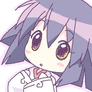 1girl, lowres, maki_(seto_no_hanayome), purple_hair, seto_no_hanayome, short_hair, solo
