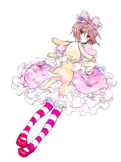 00s, bow, doll, dress, hair_bow, heterochromia, hisa, kunkun