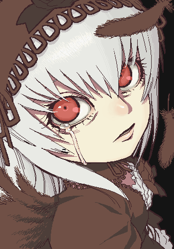 00s, hijiri_rei, ji_(artist), lowres, oekaki, rozen_maiden, suigintou, tears