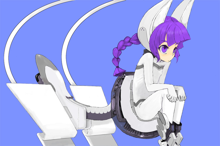 1girl, argonauts_gemini, enchi, nekomata, purple_hair, solo, violet_eyes
