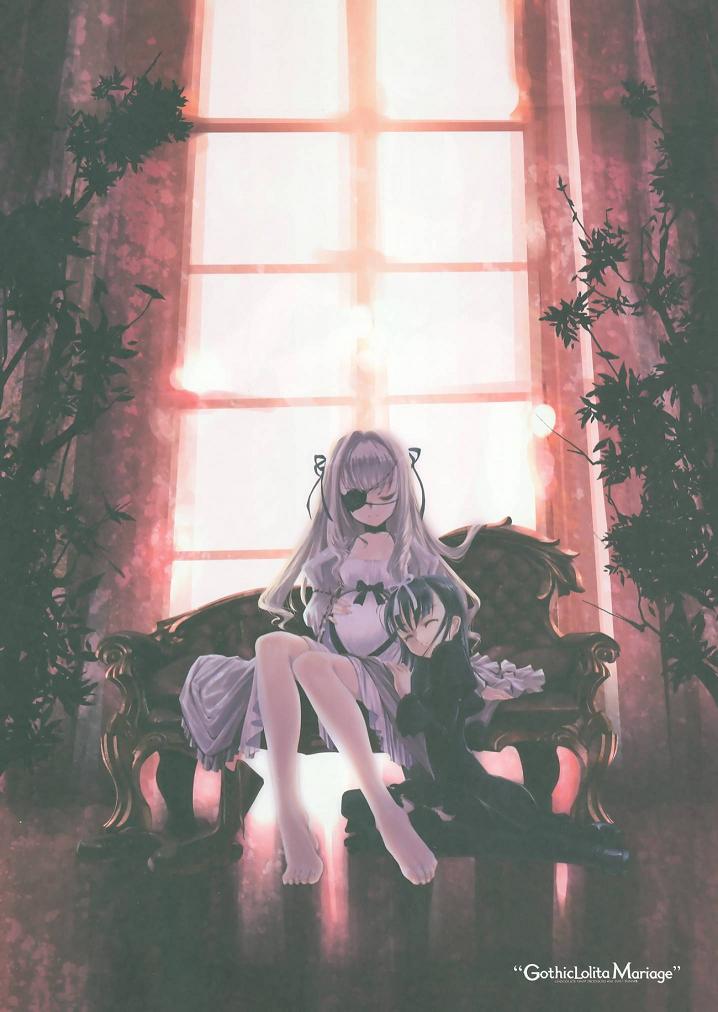 choco, dorothea, eyepatch, gothic, gothic_lolita_mariage, gothic_lolita_marriage, kiyoko, pregnant