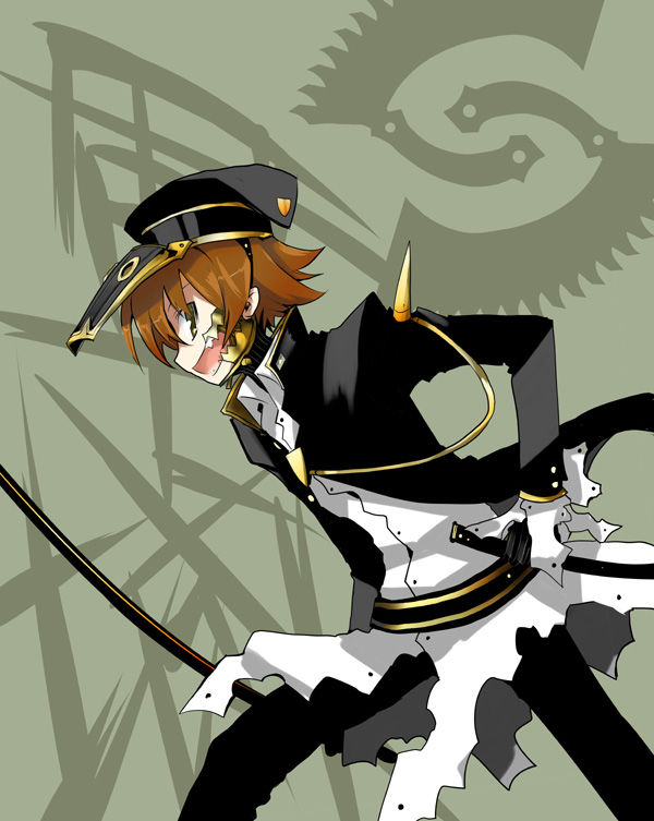 1boy, brown_hair, hat, higaki, original, pfaltz, pfalz, short_hair