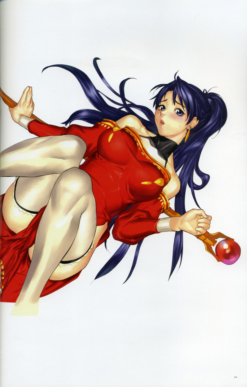 1girl, absurdres, blue_eyes, blush, breasts, dress, earrings, erect_nipples