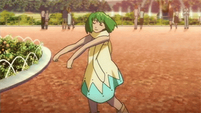 1girl, animated, animated_gif, bob_cut, boots, dancing, green_hair, lowres, macross, macross_frontier, nyan-nyan_dance, ranka_lee, red_eyes, screencap, solo