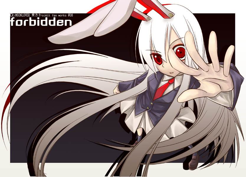 1girl, animal_ears, crimsonlover_(shigure), female, rabbit_ears, reisen_udongein_inaba, shigure_(crimsonlover), solo