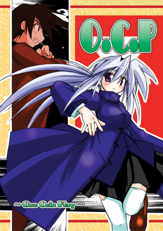 1boy, 1girl, black_hair, blue_dress, dress, hair_between_eyes, long_sleeves, looking_at_viewer