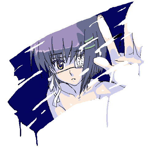 ef, eyepatch, irigomame, lowres, oekaki, shindou_chihiro