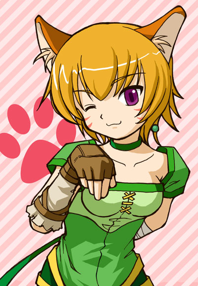 animal_ears, blonde_hair, cat_ears, earth_ekami, elbow_gloves, fire_emblem, fire_emblem:_akatsuki_no_megami, fire_emblem:_souen_no_kiseki