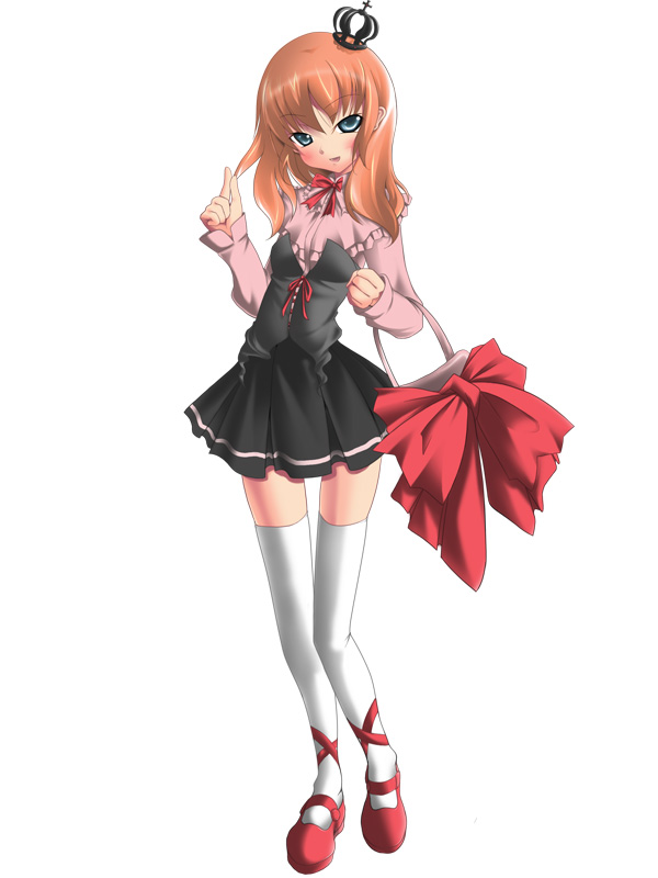 1girl, hands, legs, matsukura_nemu, nana_(artist), skirt, solo, thigh-highs