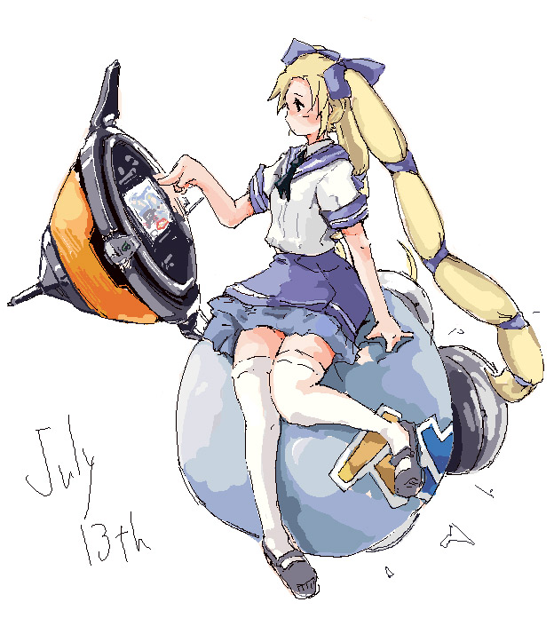 1girl, blonde_hair, konami, long_hair, madoka, madoka_(otomedius), madoka_(twinbee), otomedius
