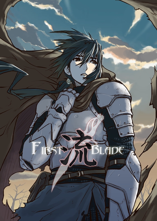 armor, cape, eika_(artist), first_blade, knight, medieval, original, sky