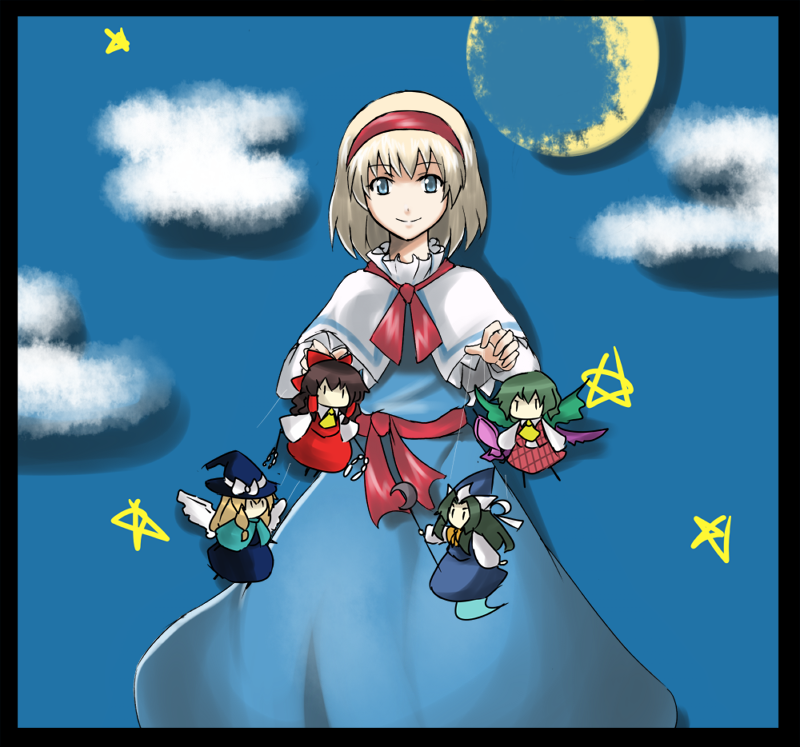 ascot, bad_id, blonde_hair, blue_eyes, character_doll, cloud, doll, dolls