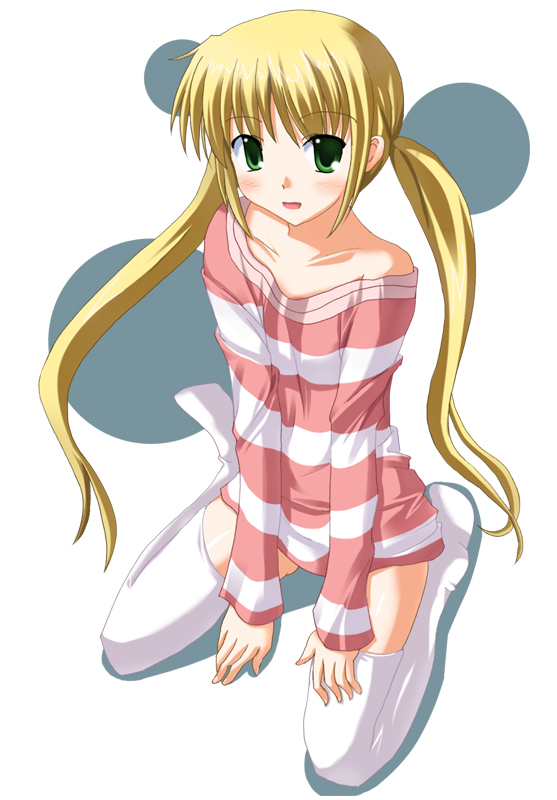 1girl, feet, hayate_no_gotoku!, odaya, odayan, sanzen'in_nagi, solo, thigh-highs, twintails, zettai_ryouiki