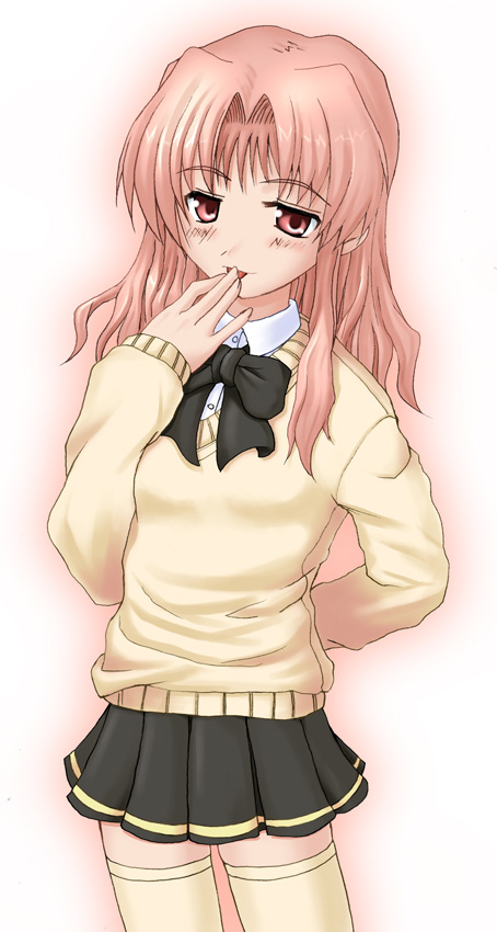 00s, 1girl, gradient, gradient_background, long_hair, morino_ichigo, onegai_teacher, otsutama_takashi