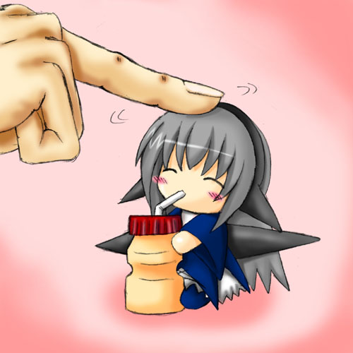 00s, :3, ^_^, chibi, closed_eyes, drinking, lactic_acid_bacteria, lowres