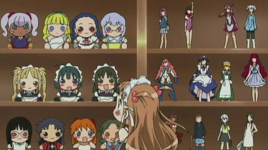 00s, 1girl, 90s, abenobashi_mahou_shoutengai, asahina_arumi, ayanami_rei, character_doll, cocoloo