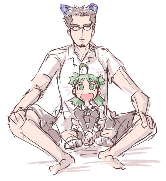 2k-kun, 2k-kun_(cosplay), 2k-tan, child, cosplay, crossover, jumbo, koiwai_yotsuba