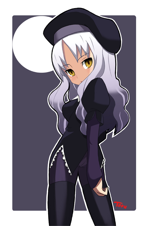 beret, caren_hortensia, fate/hollow_ataraxia, fate/stay_night, fate_(series), hat, imaizumi_teruhiko, pantyhose, teruhiko_imaizumi
