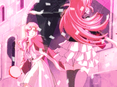 animated, animated_gif, checkit14, dancing, frills, gathers, gundam, gundam_seed, gundam_seed_destiny, lacus_clyne, lowres, meer_campbell, parody, pleated_skirt, seed, skirt