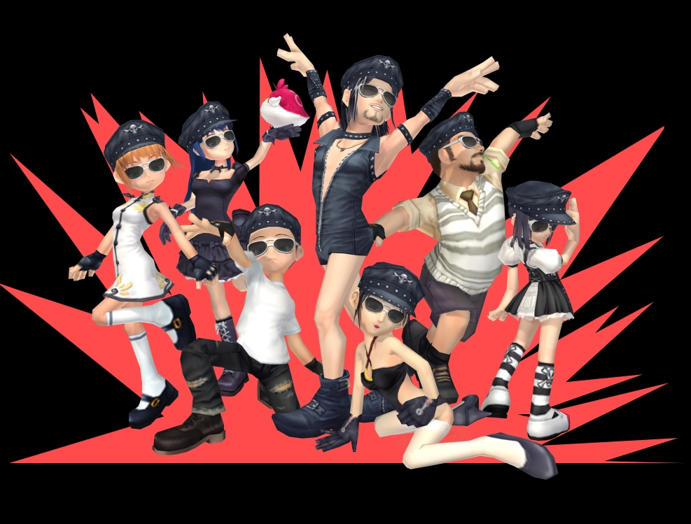 3boys, 3d, 4girls, cabbie_hat, cosplay, crossdressinging, everyone, hard_gay
