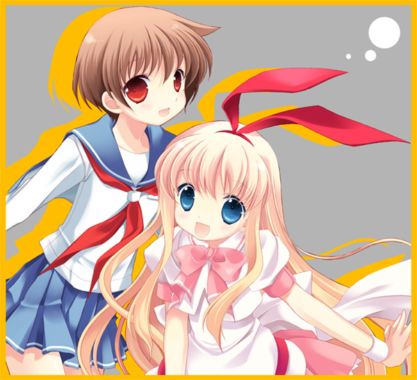 bad_id, blonde_hair, blue_eyes, brown_hair, long_hair, miyanaga_saki, red_eyes, saki