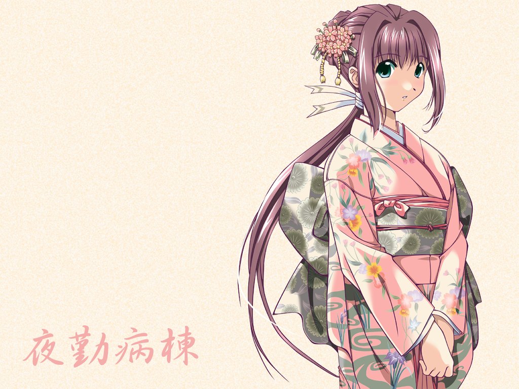 00s, 1girl, :o, bangs, blue_eyes, cherry_blossoms, cowboy_shot, floral_print