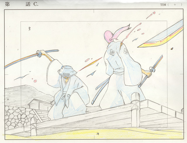 00s, 2boys, battle, blood, broken, broken_sword, broken_weapon, building
