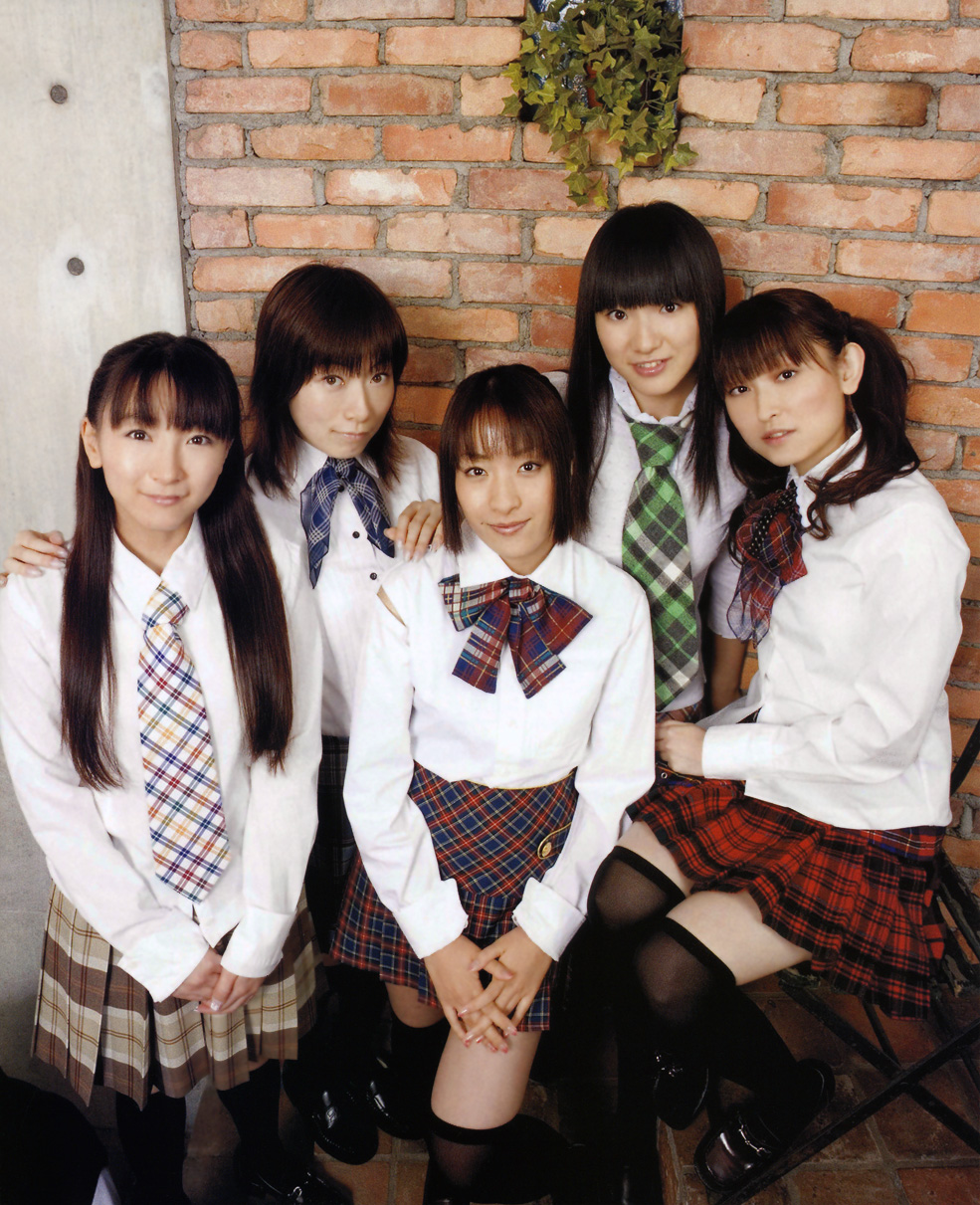 5girls, asano_masumi, asian, highres, horie_yui, multiple_girls, over-kneehighs, photo