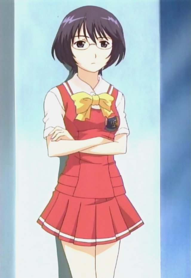 kashimashi, mari_ayuki, pleated_skirt, school_uniform, screencap, serafuku, skirt
