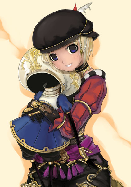 1girl, blonde_hair, final_fantasy, final_fantasy_xi, hat, hume, mikazuki_akira!, puppet