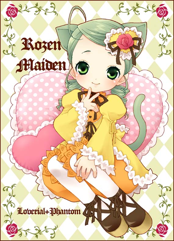 00s, 1girl, animal_ears, cat_ears, jajamaro, kanaria, rozen_maiden, solo