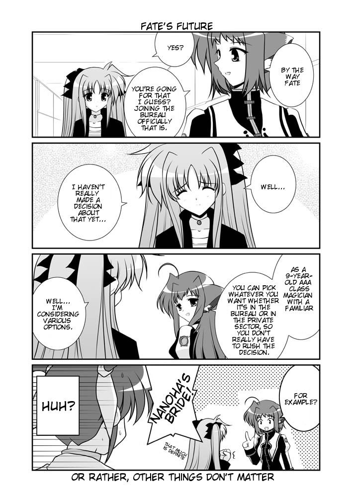 3girls, 4koma, ahoge, animal_ears, cat_ears, comic, doujinshi, familiar