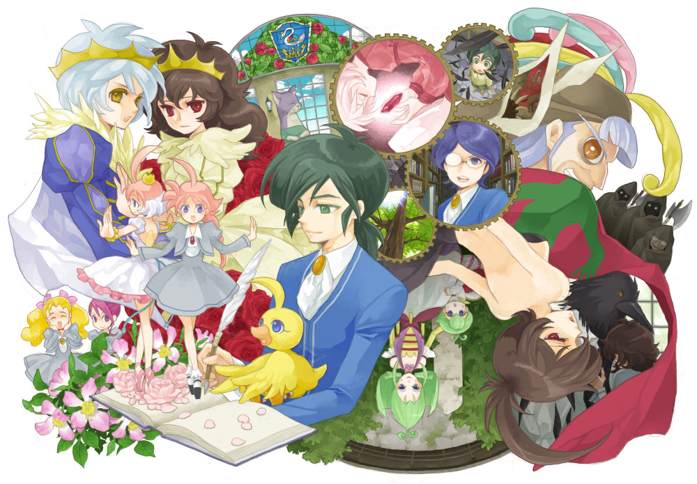 ahiru, ahiru_(duck), ahoge, aotoa, autor, axe, ballerina, ballet_slippers