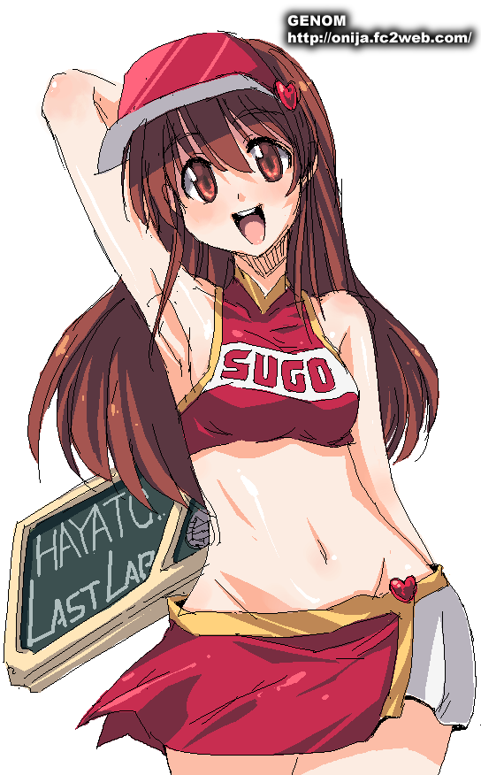 1girl, 90s, cyberformula, future_gpx_cyber_formula, oekaki, onija_tarou, racequeen, solo, sugou_asuka, visor_cap