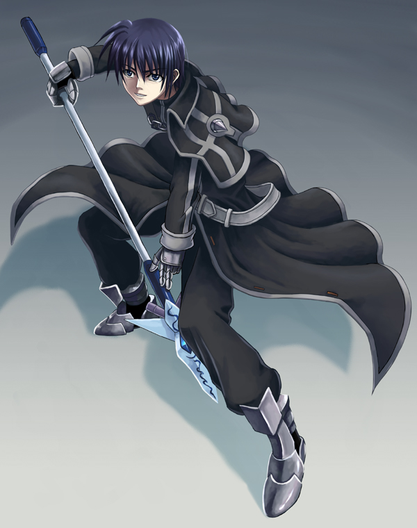 1boy, armor, bad_anatomy, belt, blue_hair, capelet, chains, chrono_harlaown