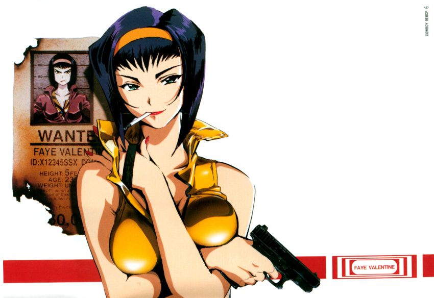 >:(, 1girl, 90s, angry, bangs, bare_shoulders, black_hair, bob_cut