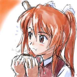 1girl, lowres, mahou_sensei_negima!, redhead, sakura_mei, solo